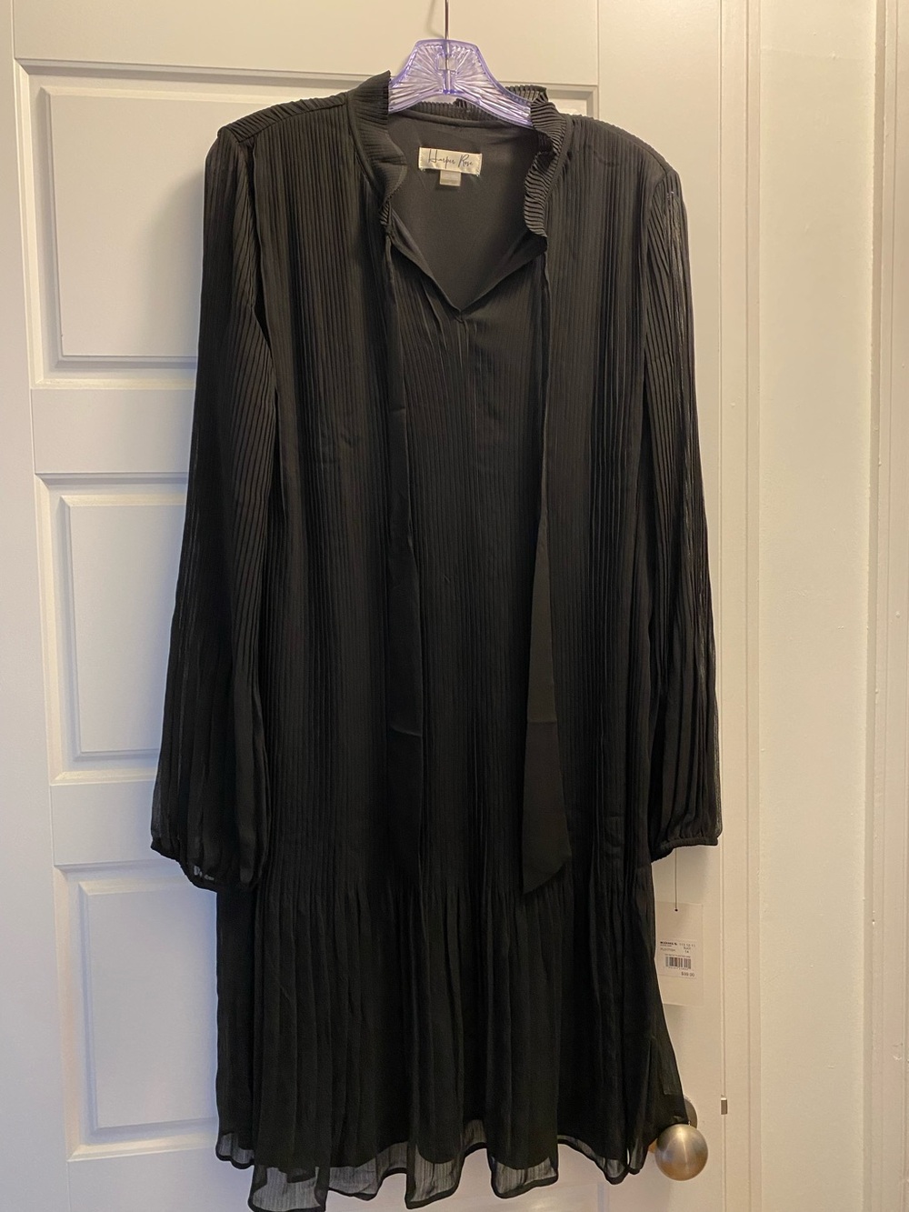 Harper Rose Pleated Chiffon Dress, size 14